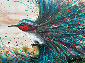 Exploding Hummingbird - SOLD