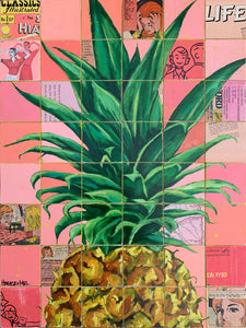 Pineapple on Pink - SOLD