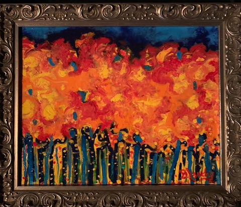 Fall - Acrylic,  10 X 12 X 2.5