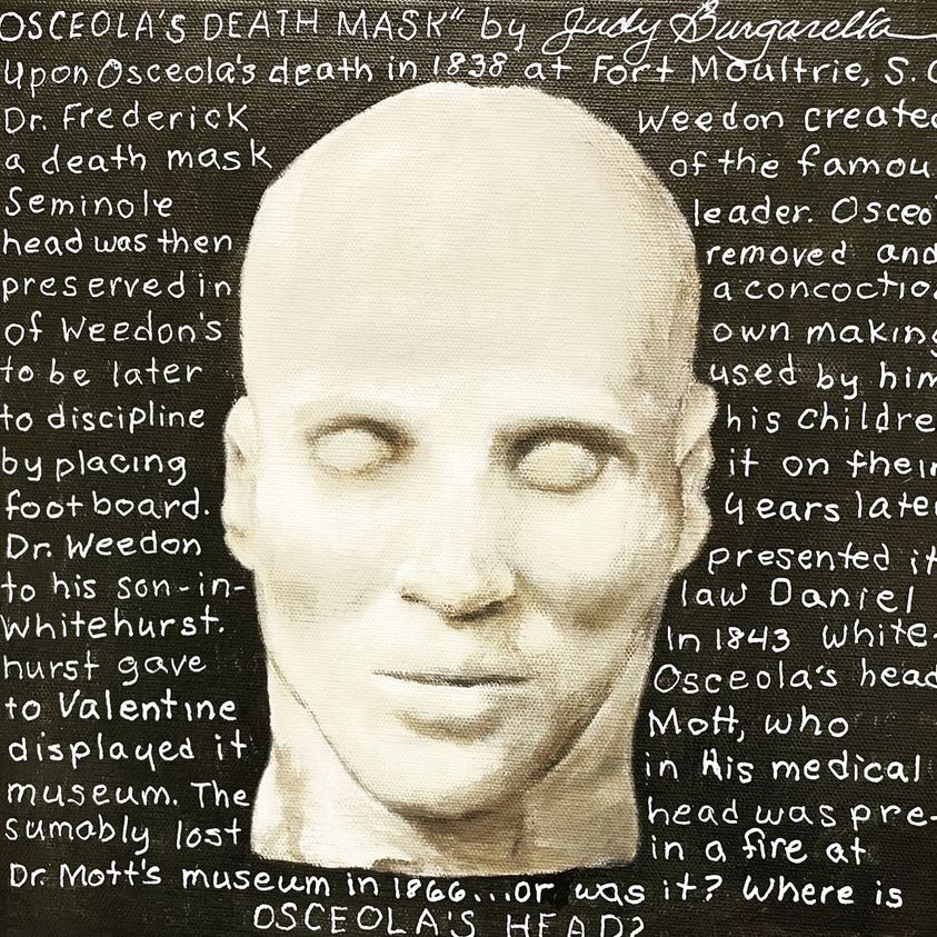 Osceola Death Mask by Judy Burgarella