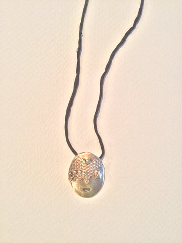 Bronze Face Necklace