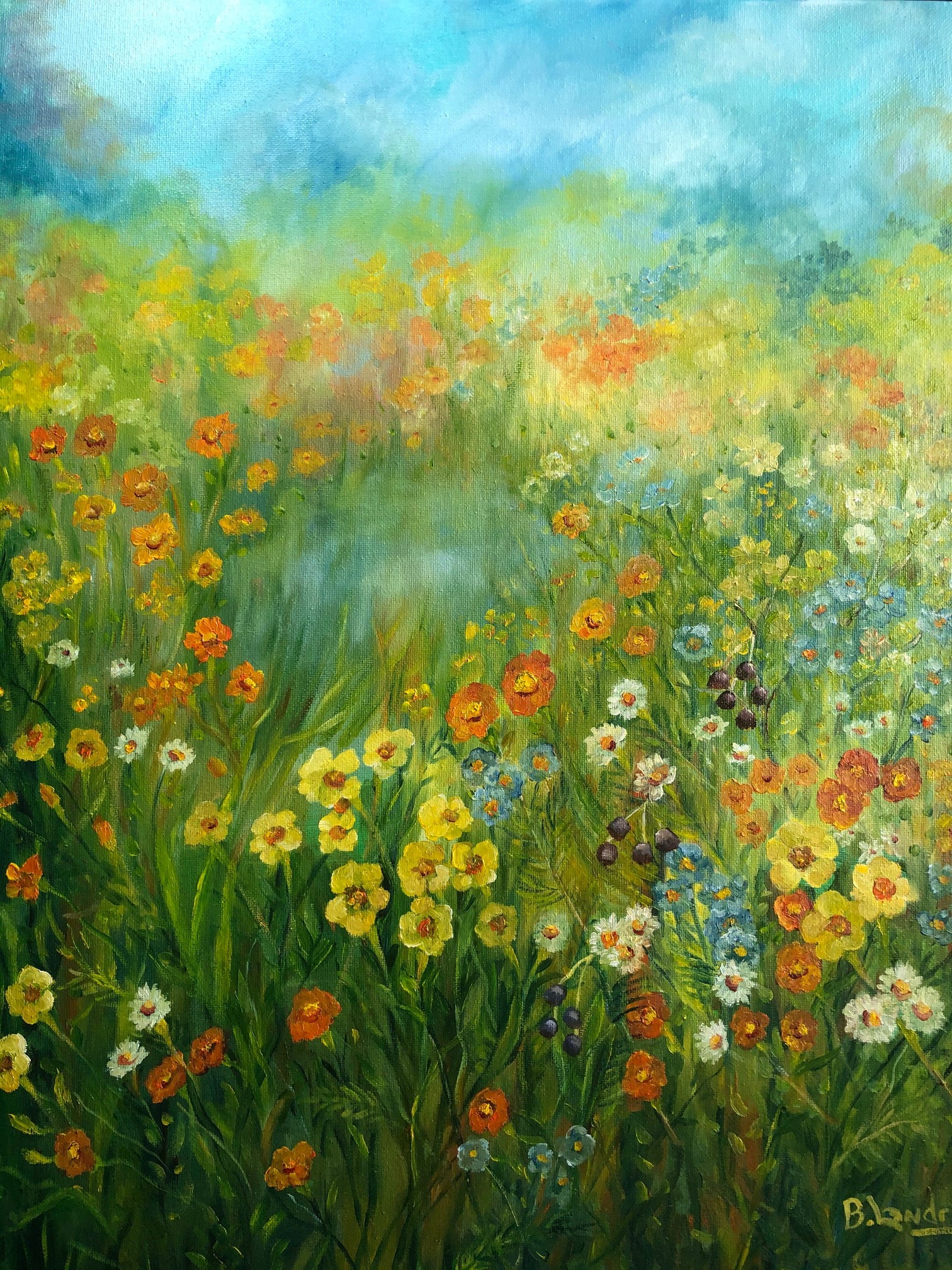 Field of Wild Flowers - SOLD