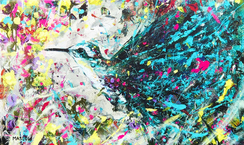 Exploding Hummingbird by Maslow