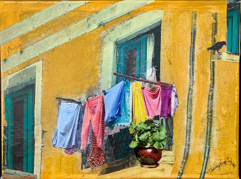SOLD - Laundry on the Balcony