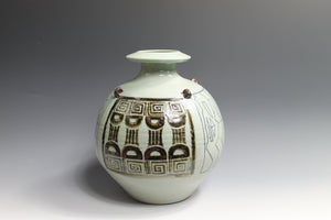 African Motif Vase