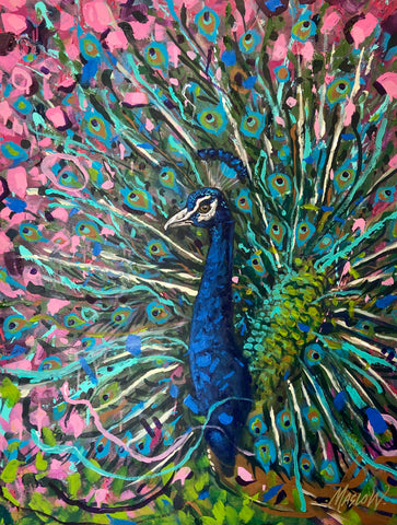 Exploding Peacocok by Maslow