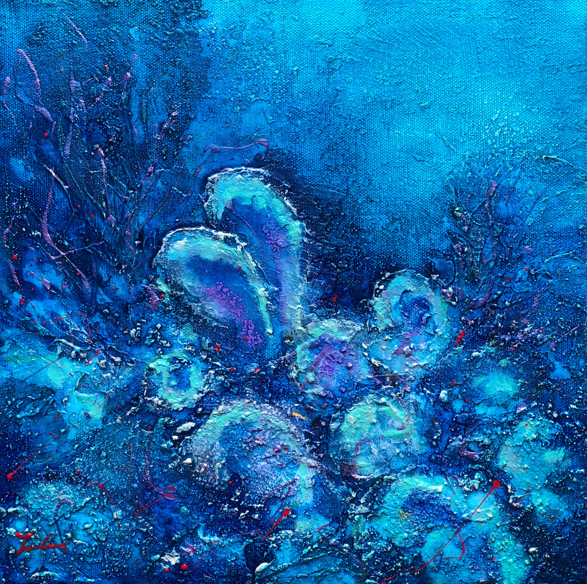SOLD - Peacock Reef by Lila Blakeslee
