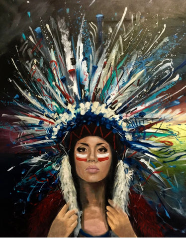 Exploding Warrior Headdress by Maslow
