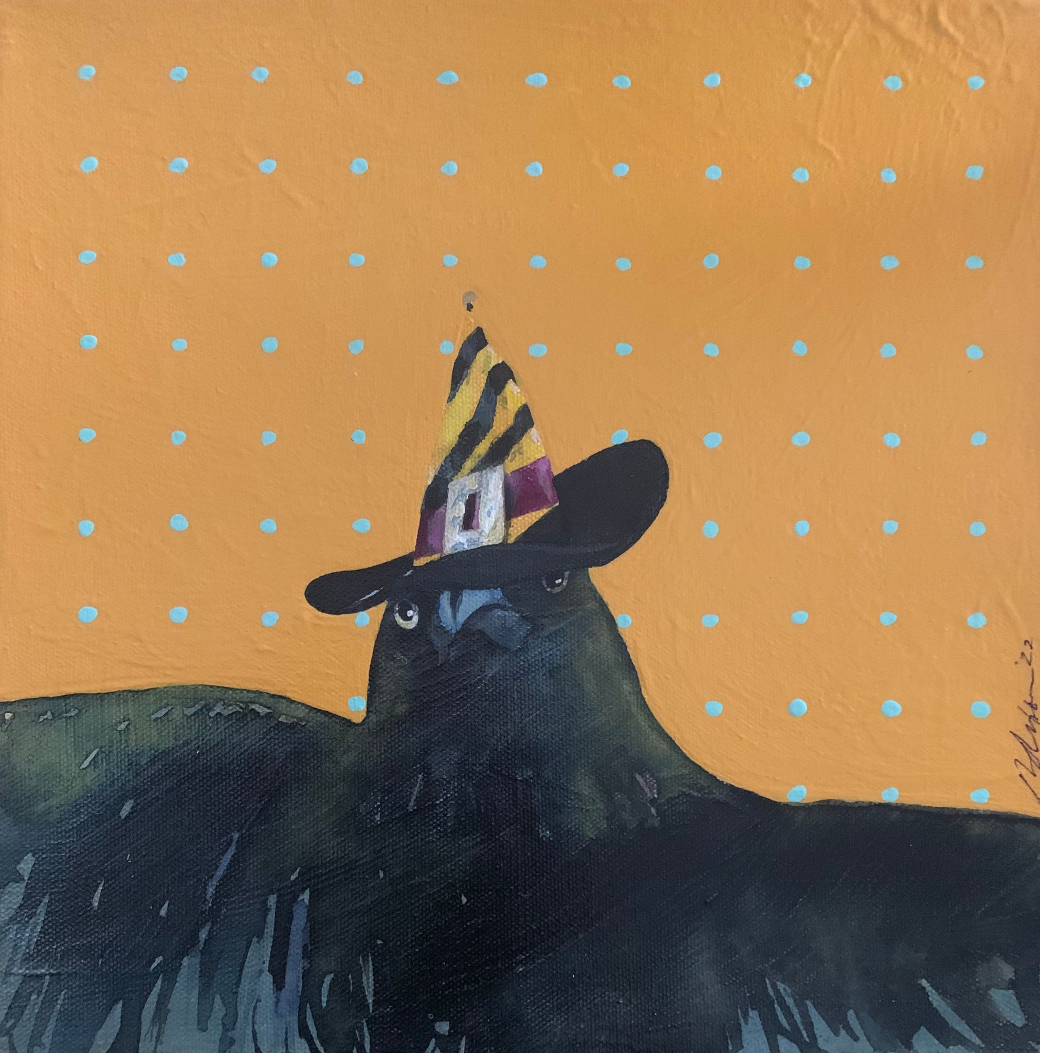 Bird with a Hat #2 by Reed Dixon - HONORABLE MENTION AWARD - SOLD