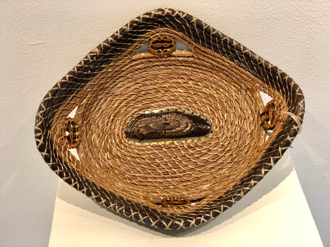 Butterfly Wood Basket