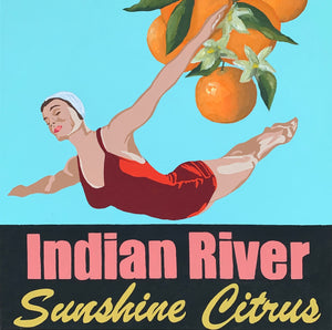 Indian River Citrus & Diver in Red - SOLD